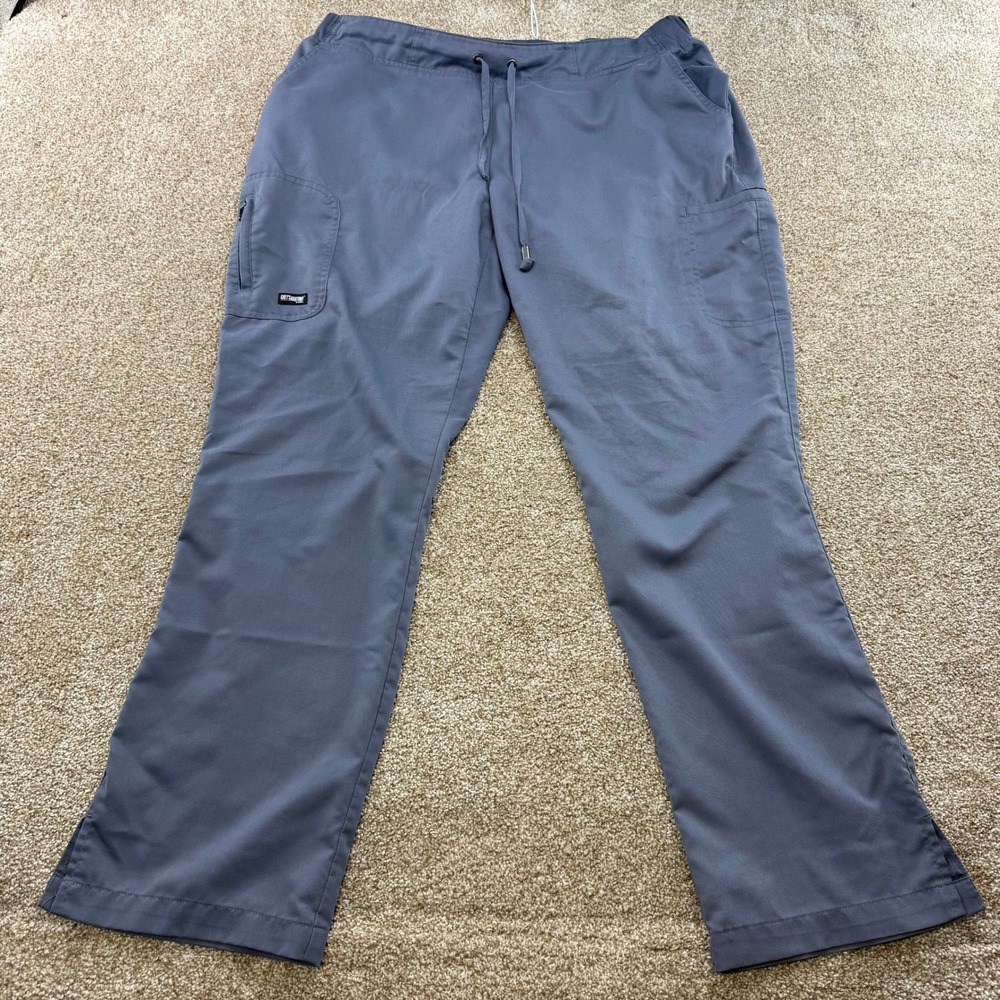 Greys Anatomy by Barco Blue Professional Wear Scrub Pants XL Drawstring Waist